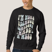 Sweatshirt Funny CLEANING Crew Groovy School Custodian Team C (Devant)