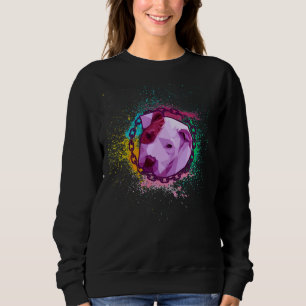 Sweatshirt Funny Colorizé Amoureux des animaux Tête Tête Pit