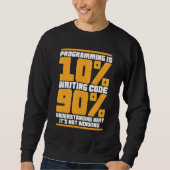Sweatshirt Funny Computer Binary Code Programmer, Développeur (Devant)