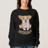 Sweatshirt Funny Corgi Incorgnito Welsh Visage Chien Pun (Devant)