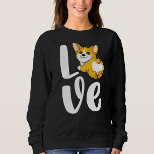 Sweatshirt Funny Corgi mignonne Pembroke Welsh Chien Butt Aim