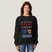 Sweatshirt Funny Crossbow Accessoires Usa Drapeau Crossbow Sa (Devant entier)