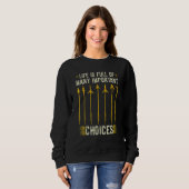 Sweatshirt Funny Deer Bow Chasse Flèche Haut-Tête (Devant entier)