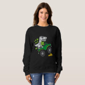 Sweatshirt Funny Dinosaur Monster Camion St Patrick's Day Boy (Devant entier)