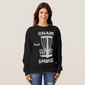 Sweatshirt Funny Disc Golf Chain Smoker (Devant entier)