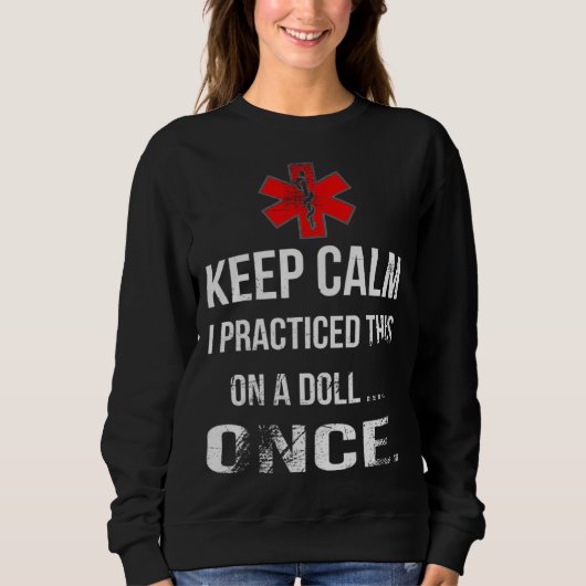 Sweatshirt Funny doctor's helper, nurse design for women (Devant)