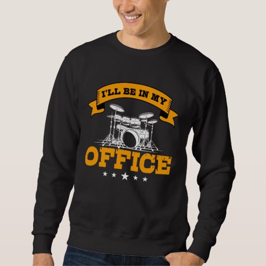 Sweatshirt Funny drummer saying gift rehearsal room (Devant)