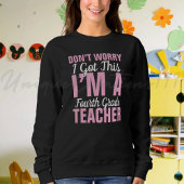 Sweatshirt Funny Enseignant de 4e année