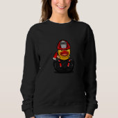Sweatshirt Funny Firefighter Duck (Devant)