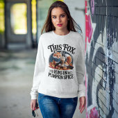 Sweatshirt Funny Fox Pumpkin Spice Autumn Coffee Humor