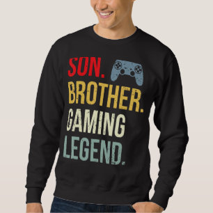 Sweatshirt Funny Gaming Boys Men Gamer Brother