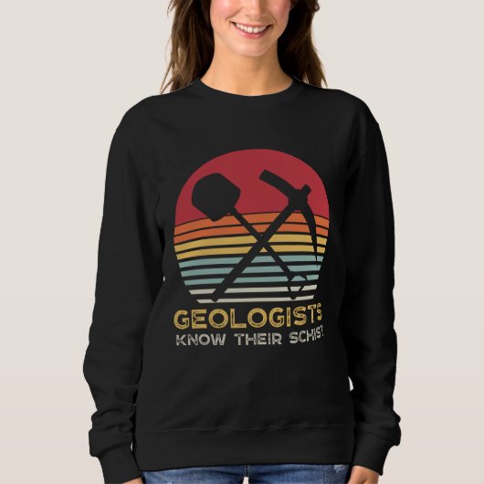Sweatshirt Funny Geologists Schist Earth Science Teacher Geol (Devant)