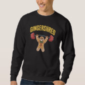 Sweatshirt Funny Gingershred Gym Noël (Devant)