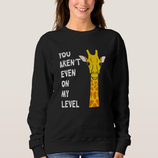 Sweatshirt Funny Giraffe (Devant)