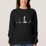 Sweatshirt Funny Golf Heartbeat Golfer Accessoires graphiques<br><div class="desc">Funny Golf Heartbeat Golfer Accessoires graphiques</div>