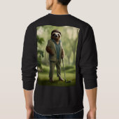 Sweatshirt Funny Golf Sloth, (Dos)