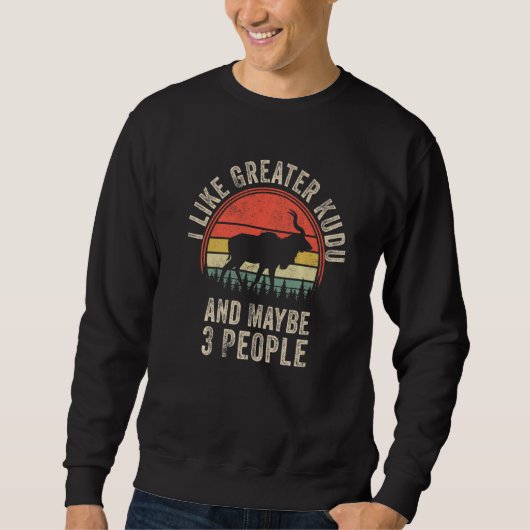 Sweatshirt Funny Greater kudu Design Art Graphic Greater kudu (Devant)