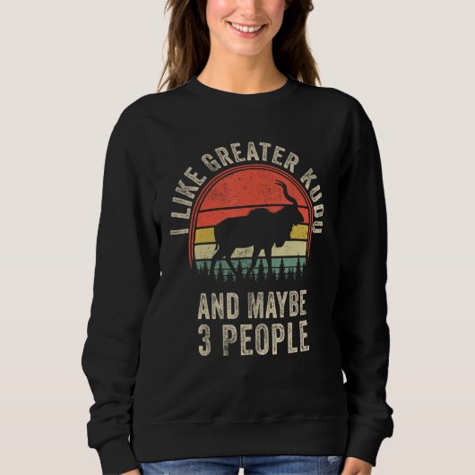 Sweatshirt Funny Greater kudu Design Art Graphic Greater kudu (Devant)