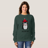 Sweatshirt Funny Grouchy Chat Catmas Humour Noël (Devant entier)