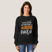Sweatshirt Funny Halloween Shirt Here for Black Cat (Devant entier)