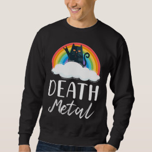 Sweatshirt Funny Heavy Death Metal Chat Rainbow Rock Music