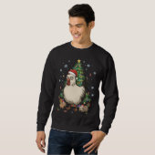 Sweatshirt Funny Holiday Chicken with Capybara & Sloth (Devant entier)