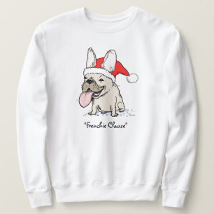 Sweatshirt Funny Holiday French Bulldog Frenchie Clause Chien