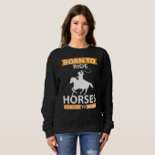 Sweatshirt Funny Horse Horse Horseback équitation équestre (Devant entier)