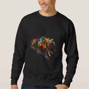 Sweatshirt Funny Horse Racing Jockey Racer Derby Rider Race T