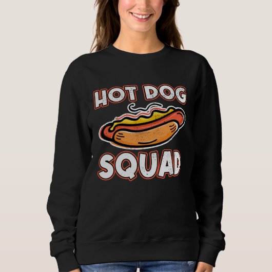 Sweatshirt Funny Hotdog Squad Hotdog Friends Hotdog Sandwich (Devant)