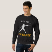 Sweatshirt Funny Humour de clôture Sport Fencer (Devant entier)