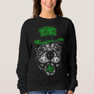Sweatshirt Funny Irish Pitbull Shamrock Green Casquette St Pa