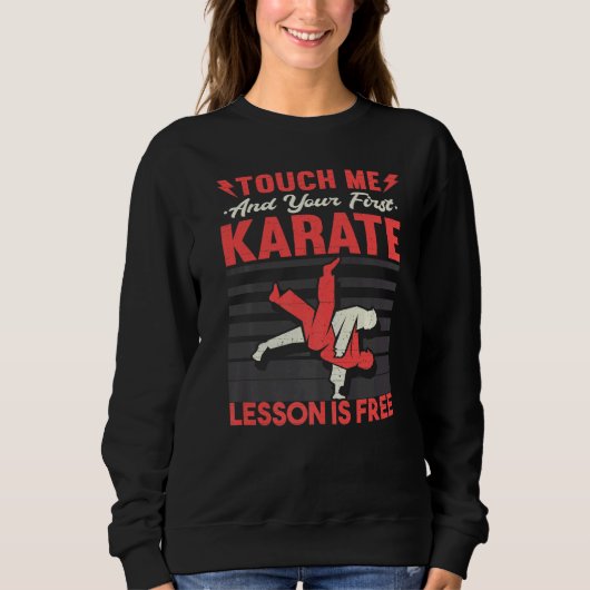 Sweatshirt Funny Karate Premium (Devant)