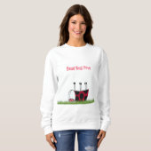Sweatshirt Funny Ladybug Dead Bug Yoga Pose (Devant entier)