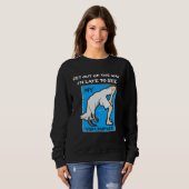 Sweatshirt Funny Late To See Yoga Partner Goat Tee Breakup Di (Devant entier)