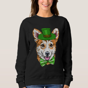 Sweatshirt Funny Leprechauns Corgi 2022 Jour de la St Patrick