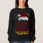 Sweatshirt Funny Mama Claus Matching Famille Noël Père Noël H (Devant)
