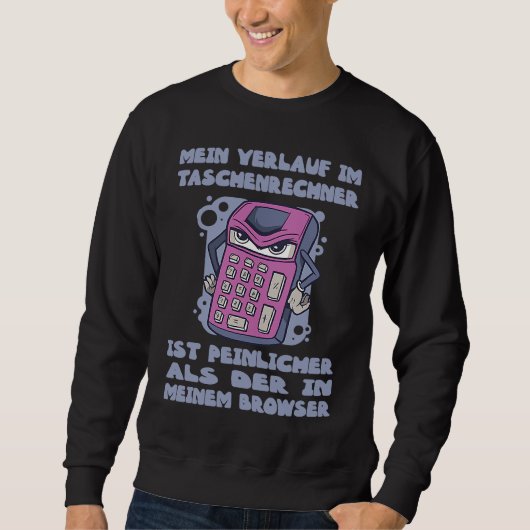 Sweatshirt Funny maths sale calculator embarrassing (Devant)