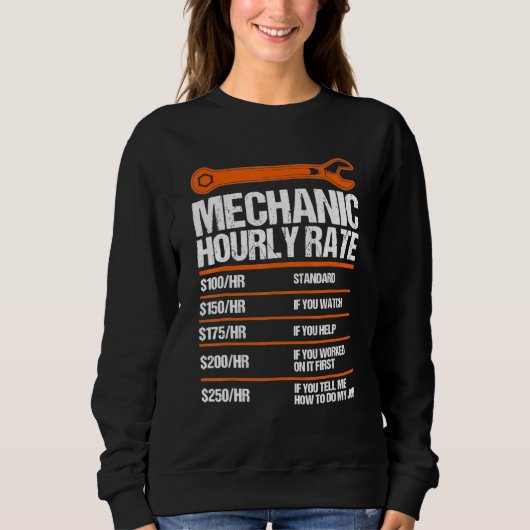 Sweatshirt Funny Mécanique Horaire Note Future Mécanique (Devant)