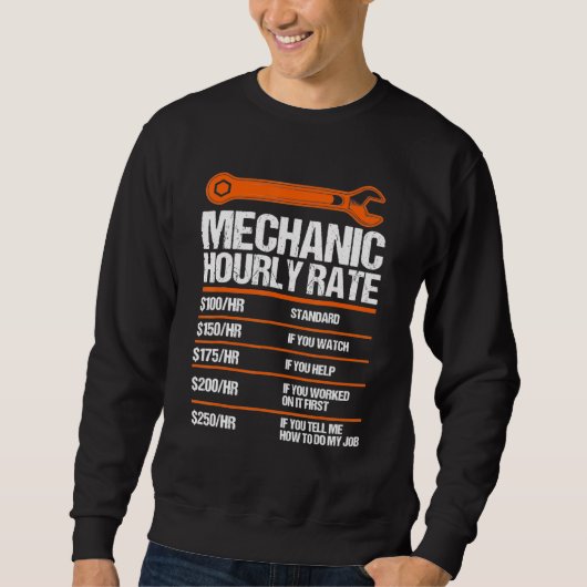Sweatshirt Funny Mécanique Horaire Note Future Mécanique (Devant)