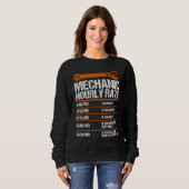 Sweatshirt Funny Mécanique Horaire Note Future Mécanique 1 (Devant entier)