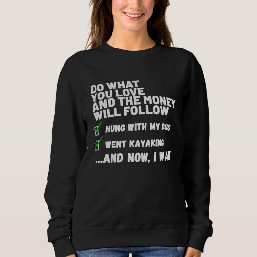 Sweatshirt Funny Mens Womens Christian Prayed Went Kayaking (Devant)
