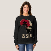 Sweatshirt Funny Mixed Up Africa Asia (Devant entier)