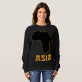 Sweatshirt Funny Mixed Up Africa Asia 4 (Devant entier)
