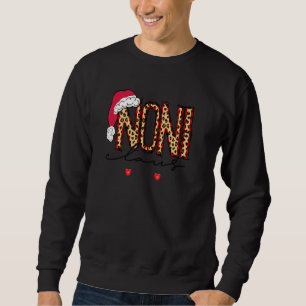 Sweatshirt Funny Noni Claus Snowflake Leopard Christmas Pul