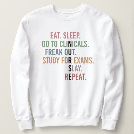 Sweatshirt Funny Nurse School Student Future Nurse Cadfts (Design devant)