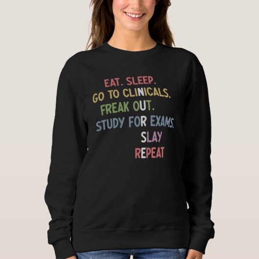 Sweatshirt Funny Nurse School Student Future Nurse Cadfts (Devant)