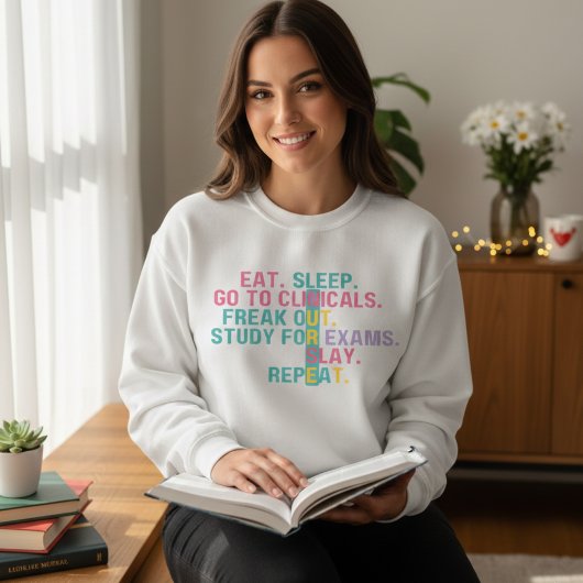 Sweatshirt Funny Nursing School Shirt | Student Nurse Tee