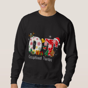 Sweatshirt Funny OT Infirmière ergothérapie Père Noël Christm
