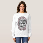 Sweatshirt Funny "Overthinking Everything Since Forever" (Devant entier)